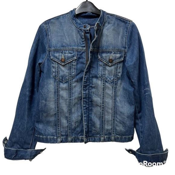 Earl Jeans Jacket Zipper Adjustable Waist - Small - Picture 1 of 4